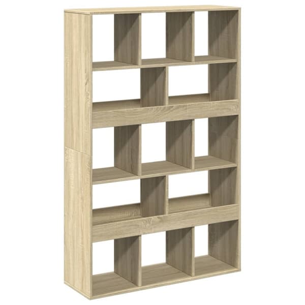 vidaXL rumdeler 100x33x156,5 cm konstrueret træ sonoma-eg