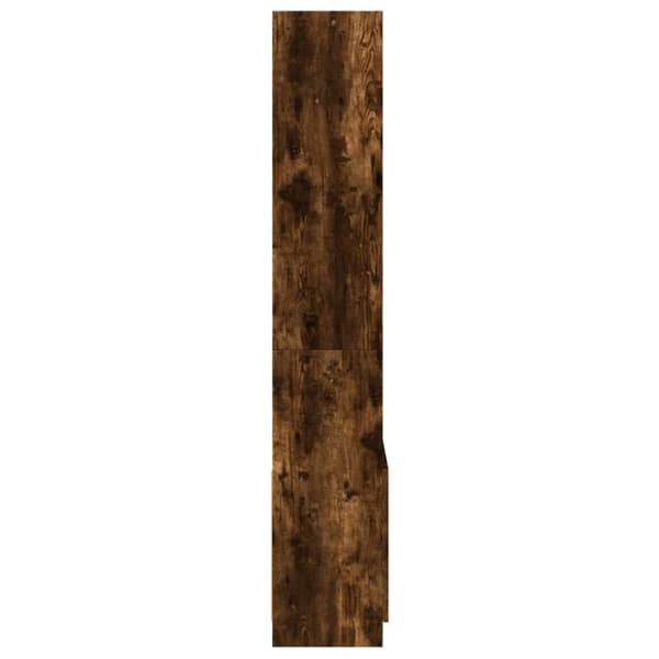 vidaXL højskab 63x33x180 cm konstrueret træ røget egetræsfarve