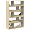 Miniatyrbillede 4 af 11: vidaXL rumdeler 100x33x156,5 cm konstrueret træ sonoma-eg