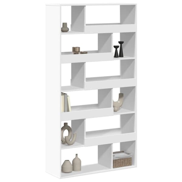vidaXL rumdeler 100x33x187,5 cm konstrueret træ hvid