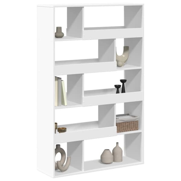 vidaXL Romdeler hvit 100x33x156,5 cm konstruert tre