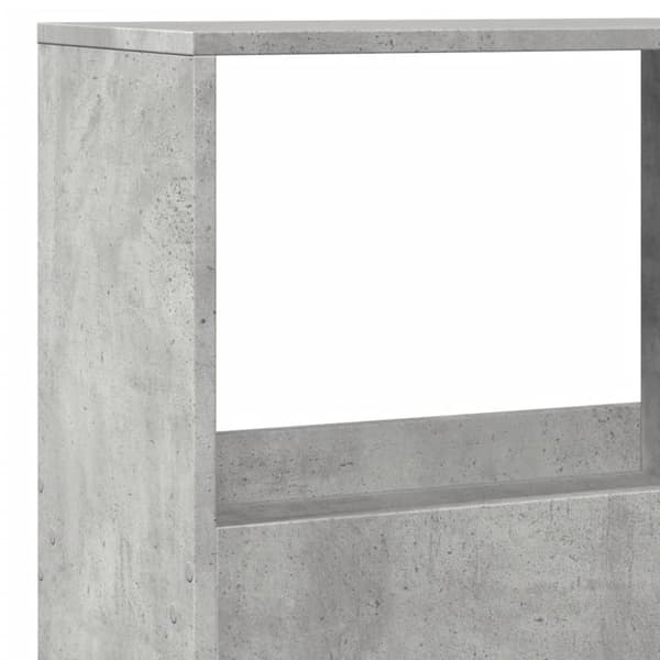 vidaXL Romdeler betonggrå 100x33x155,5 cm konstruert tre