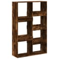 Miniatyrbilde 7 av 11: vidaXL Romdeler røkt eik 100x33x155,5 cm konstruert tre