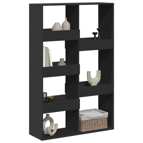 vidaXL Romdeler svart 100x33x155,5 cm konstruert tre