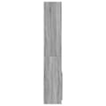 Miniatyrbilde 7 av 11: vidaXL Highboard grå sonoma 63x33x180 cm konstruert tre