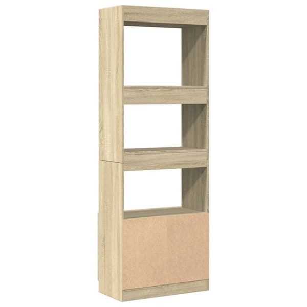 vidaXL Högskåp sonoma-ek 63x33x180 cm konstruerat trä