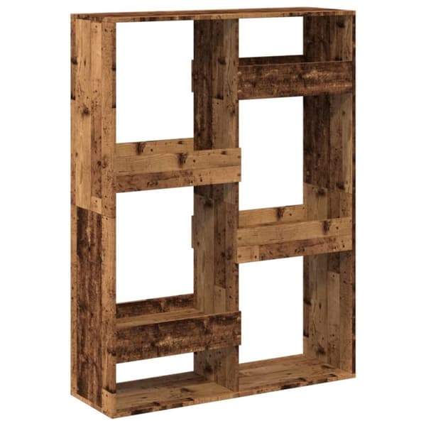 vidaXL rumdeler 100x33x135 cm konstrueret træ antikt træ