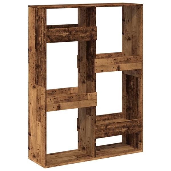 vidaXL rumdeler 100x33x135 cm konstrueret træ antikt træ