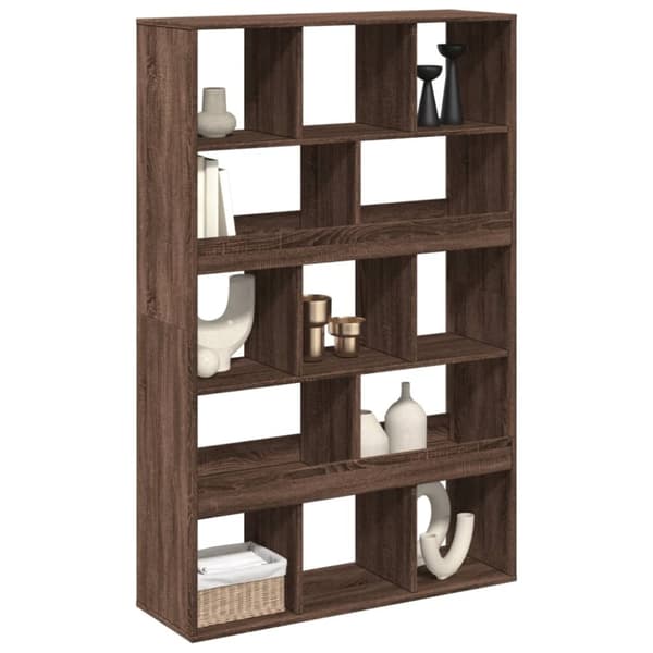 vidaXL rumdeler 100x33x156,5 cm konstrueret træ brun egetræsfarve