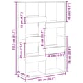Pikkukuva 10 / 11: vidaXL Huoneenjakaja betoninharmaa 100x33x155,5 cm tekninen puu
