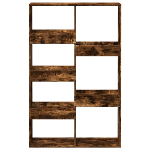 vidaXL rumdeler 100x33x155,5 cm konstrueret træ røget egetræsfarve