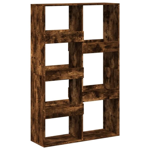 vidaXL rumdeler 100x33x155,5 cm konstrueret træ røget egetræsfarve