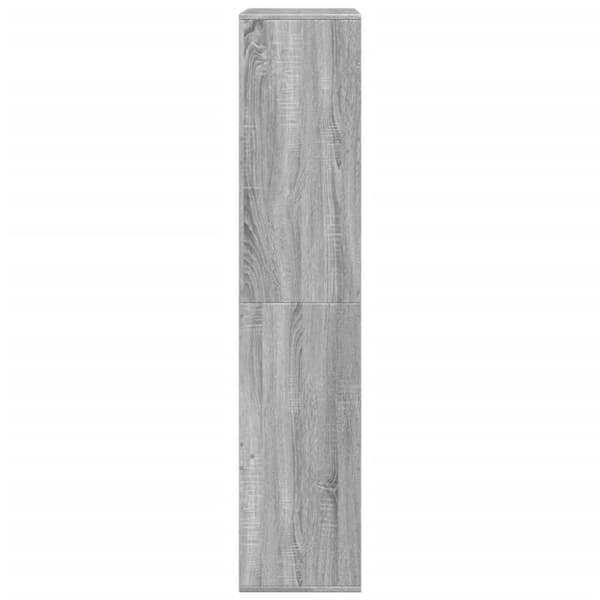 vidaXL rumdeler 100x33x155,5 cm konstrueret træ grå sonoma-eg
