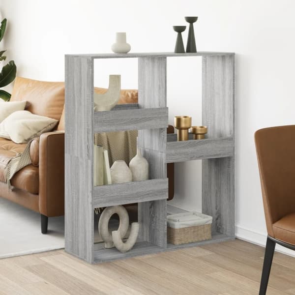 vidaXL Huoneenjakaja harmaa Sonoma 100x33x115 cm tekninen puu