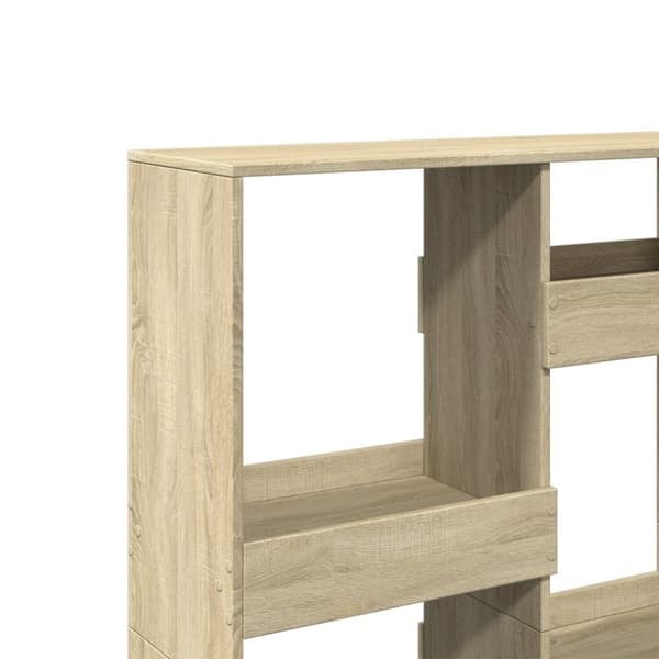 vidaXL rumdeler 100x33x135 cm konstrueret træ sonoma-eg