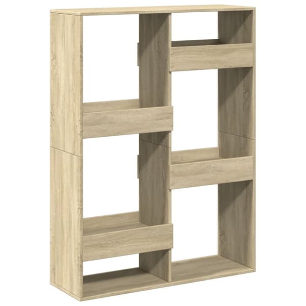 vidaXL rumdeler 100x33x135 cm konstrueret træ sonoma-eg