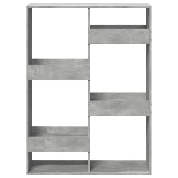 vidaXL rumdeler 100x33x135 cm konstrueret træ betongrå