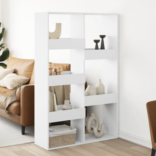 vidaXL rumdeler 100x33x155,5 cm konstrueret træ hvid