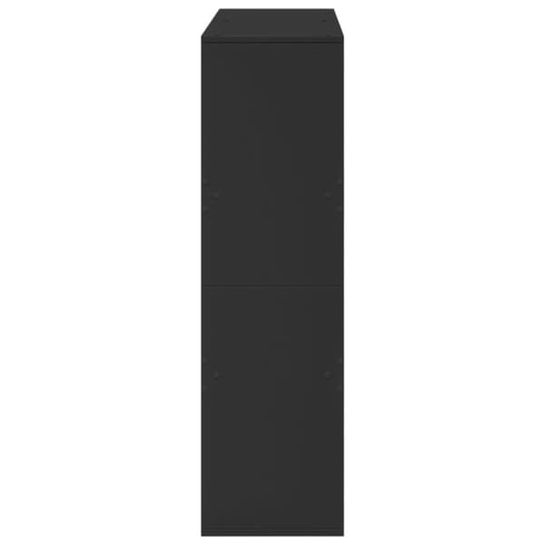 vidaXL rumdeler 100x33x115 cm konstrueret træ sort