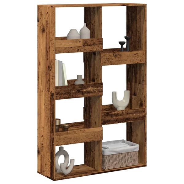 vidaXL rumdeler 100x33x155,5 cm konstrueret træ antikt træ