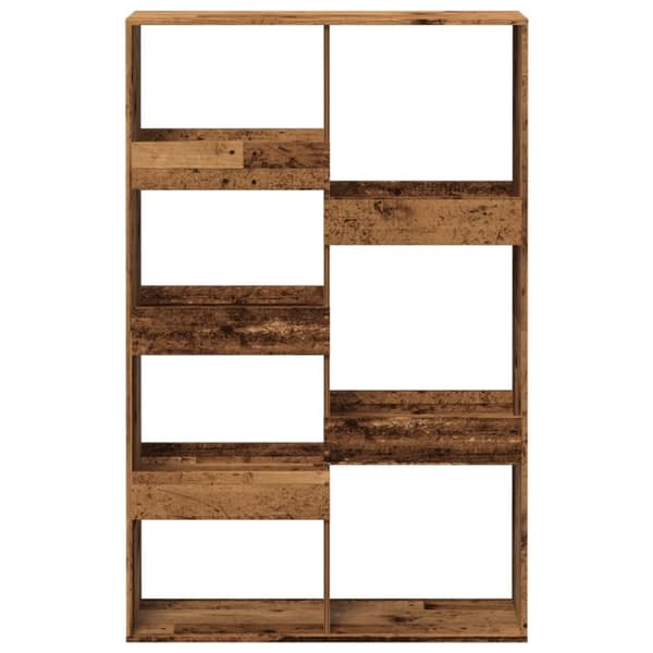 vidaXL rumdeler 100x33x155,5 cm konstrueret træ antikt træ