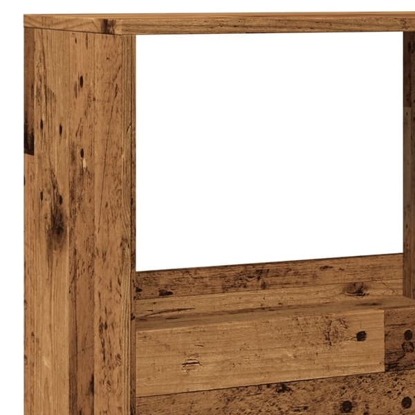 vidaXL Romdeler gammelt tre 100x33x155,5 cm konstruert tre