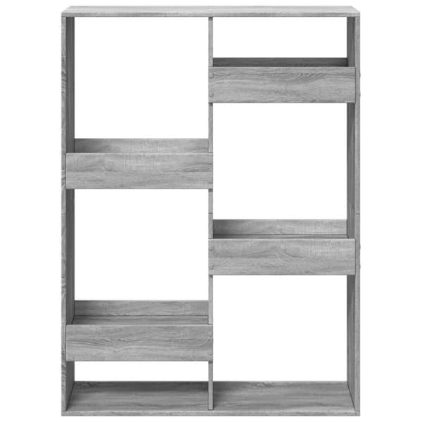 vidaXL Romdeler grå sonoma 100x33x135 cm konstruert tre