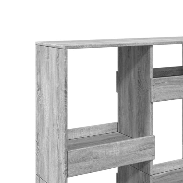 vidaXL Romdeler grå sonoma 100x33x135 cm konstruert tre