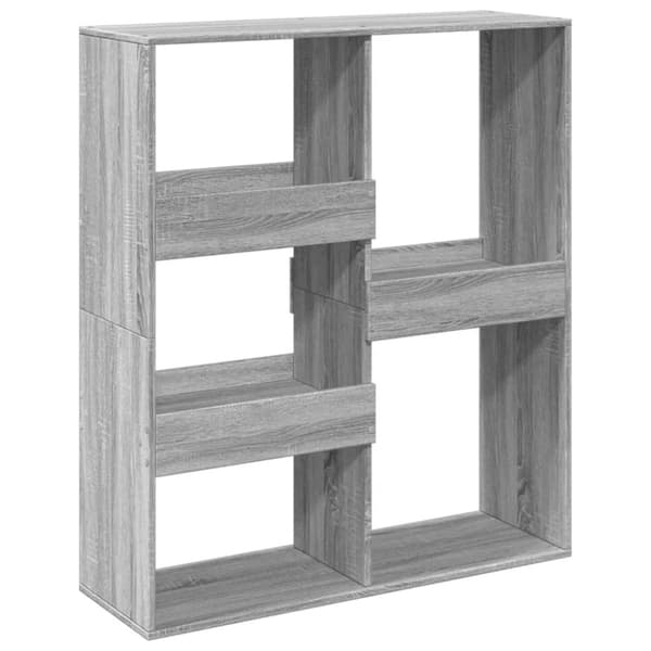 vidaXL Romdeler grå sonoma 100x33x115 cm konstruert tre