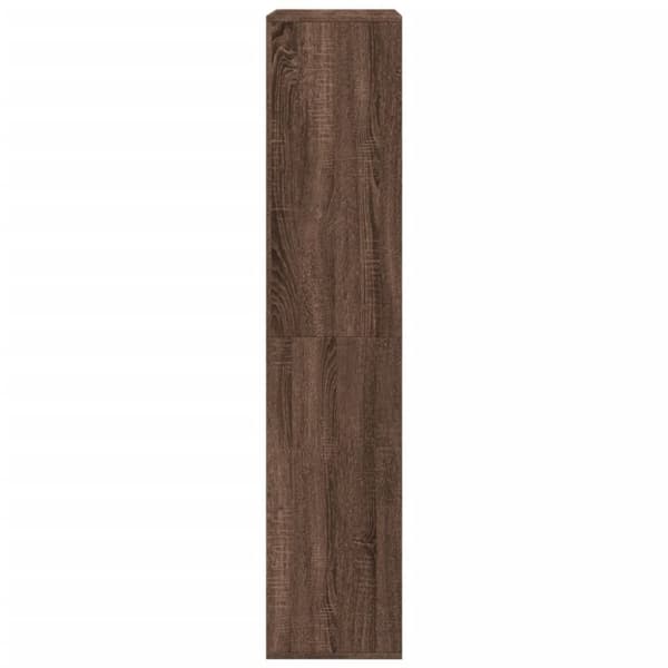 vidaXL rumdeler 100x33x155,5 cm konstrueret træ brun egetræsfarve