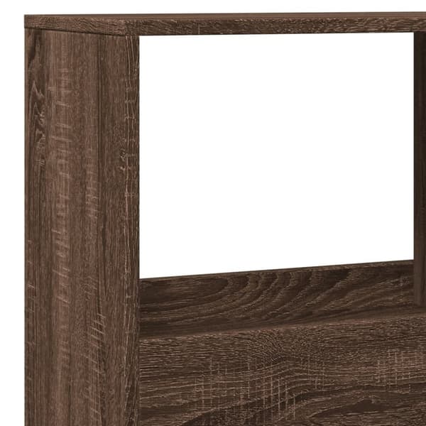 vidaXL rumdeler 100x33x155,5 cm konstrueret træ brun egetræsfarve