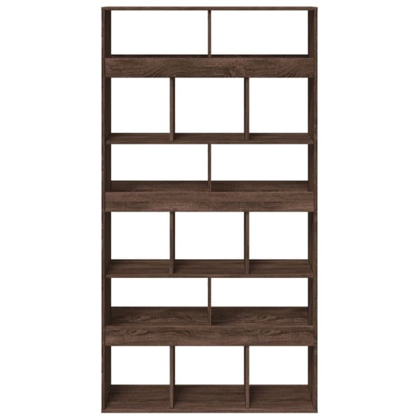 vidaXL rumdeler 100x33x187,5 cm konstrueret træ brun egetræsfarve