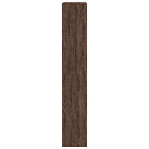 vidaXL rumdeler 100x33x187,5 cm konstrueret træ brun egetræsfarve