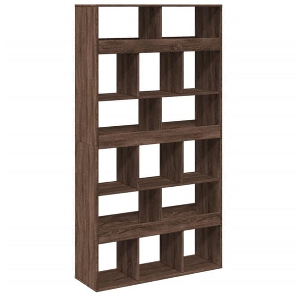 vidaXL rumdeler 100x33x187,5 cm konstrueret træ brun egetræsfarve