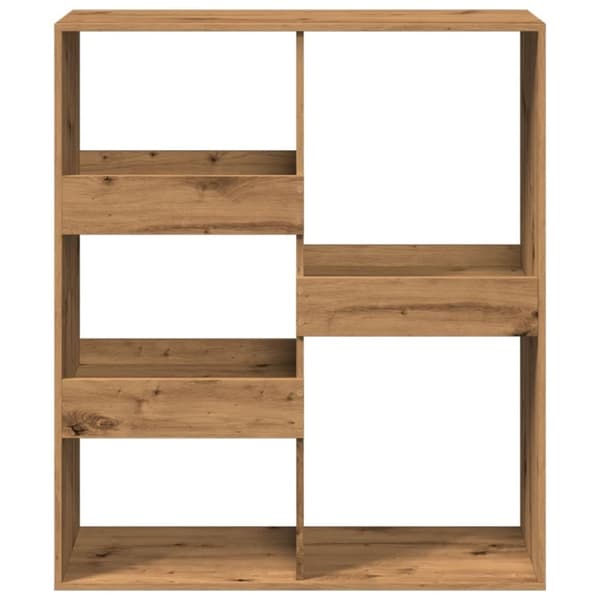 vidaXL rumdeler 100x33x115 cm konstrueret træ egetræsfarvet
