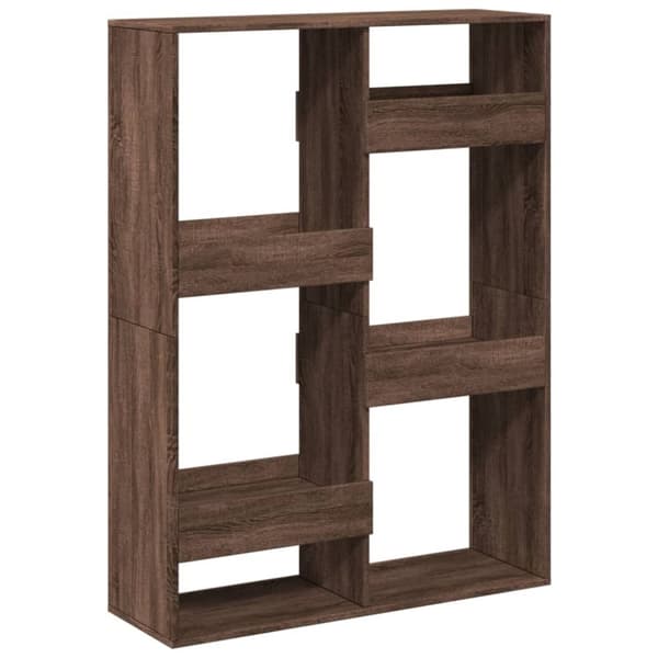 vidaXL rumdeler 100x33x135 cm konstrueret træ brun egetræsfarve
