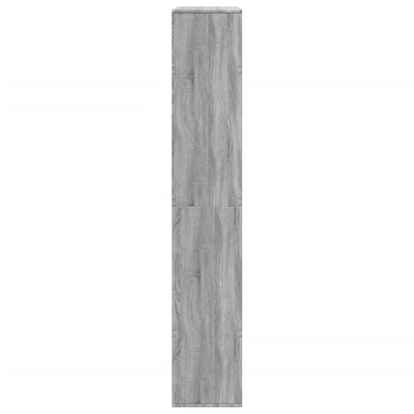 vidaXL rumdeler 100x33x187,5 cm konstrueret træ grå sonoma-eg