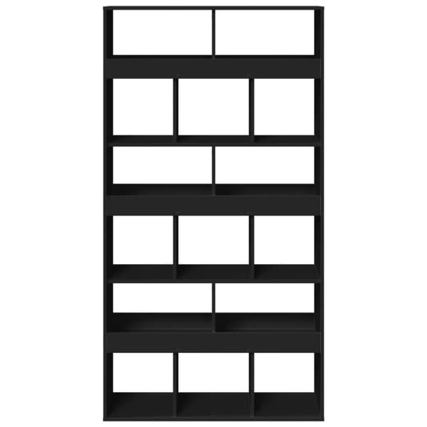 vidaXL rumdeler 100x33x187,5 cm konstrueret træ sort