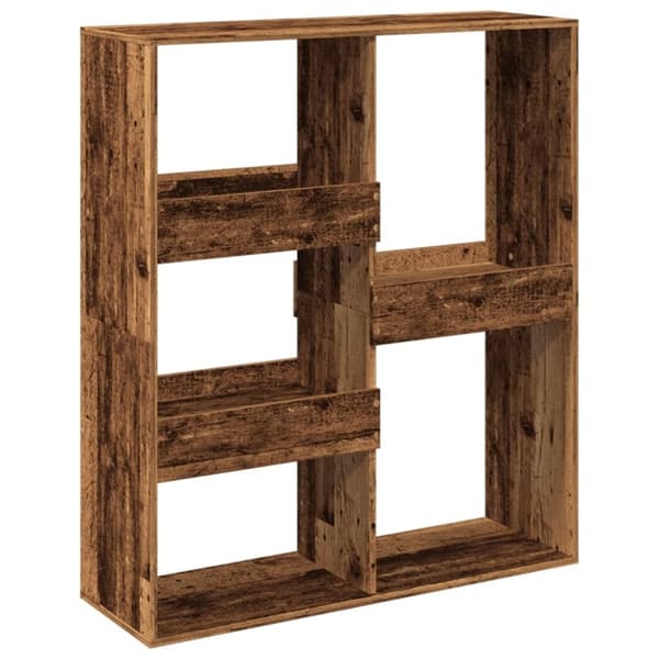 vidaXL rumdeler 100x33x115 cm konstrueret træ antikt træ