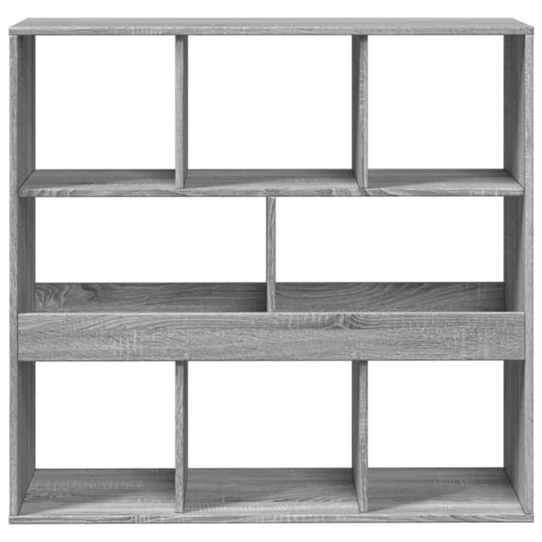vidaXL rumdeler 100x33x94,5 cm konstrueret træ grå sonoma-eg