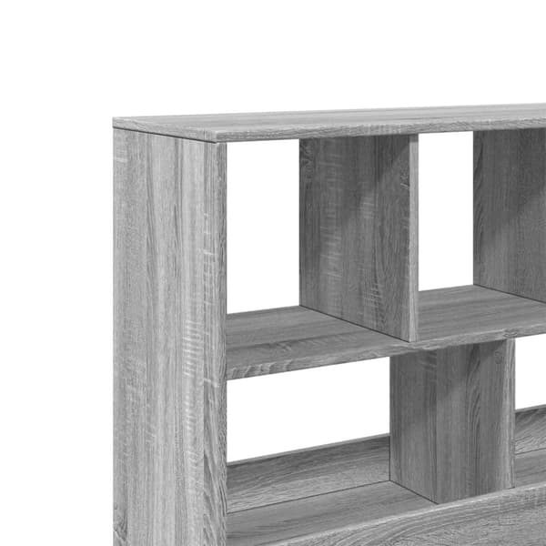 vidaXL rumdeler 100x33x94,5 cm konstrueret træ grå sonoma-eg