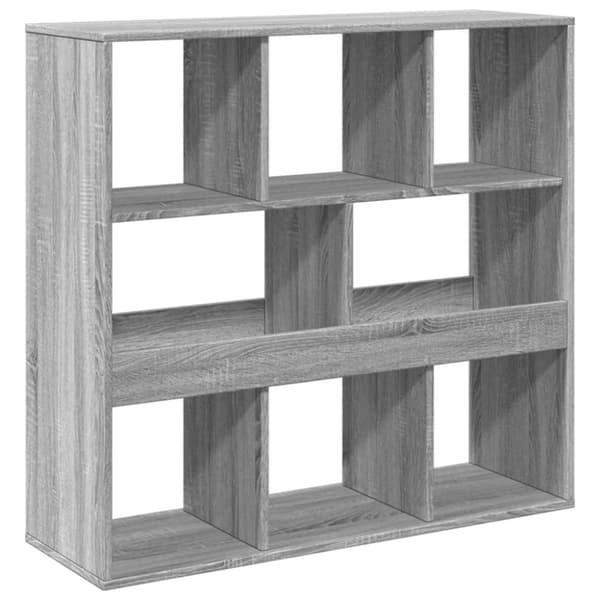 vidaXL rumdeler 100x33x94,5 cm konstrueret træ grå sonoma-eg