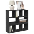 Miniatyrbillede 4 af 11: vidaXL rumdeler 100x33x94,5 cm konstrueret træ sort