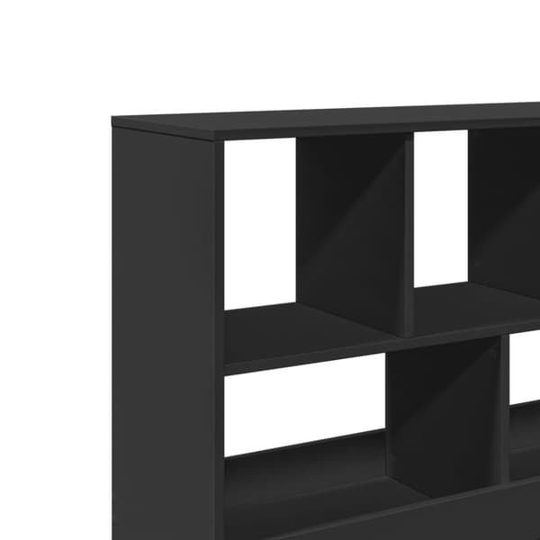 vidaXL Rumsavdelare svart 100x33x94,5 cm konstruerat trä
