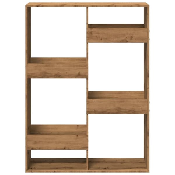 vidaXL Romdeler artisan eik 100x33x135 cm konstruert tre
