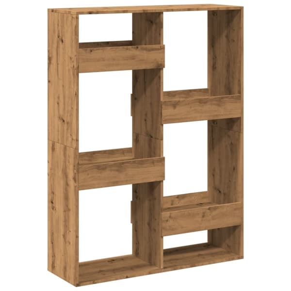 vidaXL Romdeler artisan eik 100x33x135 cm konstruert tre