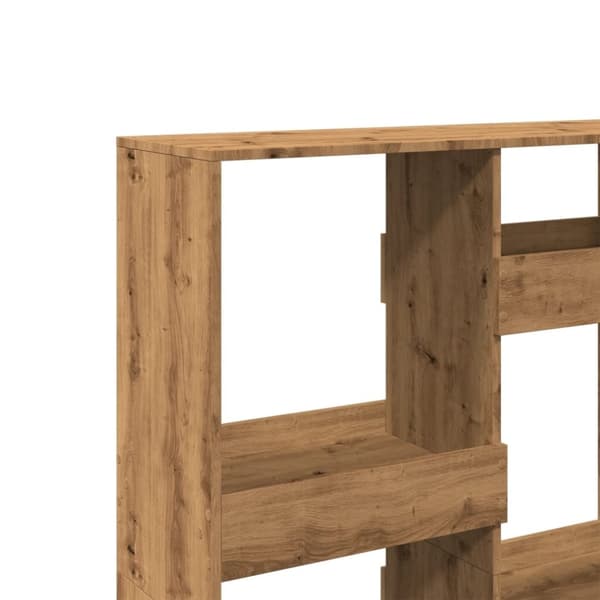 vidaXL Romdeler artisan eik 100x33x135 cm konstruert tre