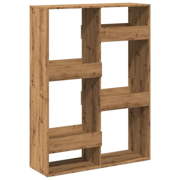 vidaXL Romdeler artisan eik 100x33x135 cm konstruert tre