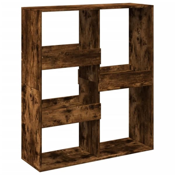 vidaXL Romdeler røkt eik 100x33x115 cm konstruert tre