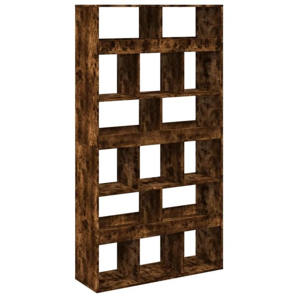 vidaXL Romdeler røkt eik 100x33x187,5 cm konstruert tre